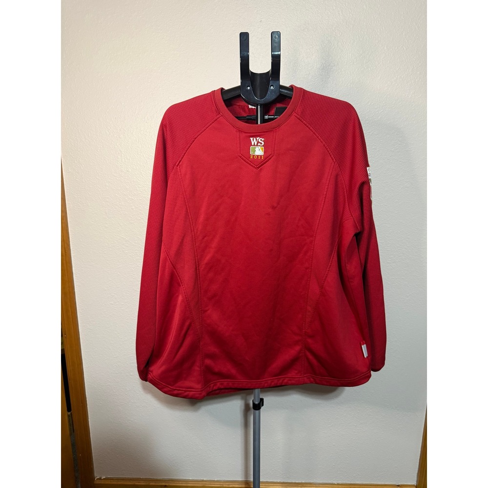 Majestic St Louis Cardinals 2011 World Series‎ Champions Sweatshirt Mens XL Red